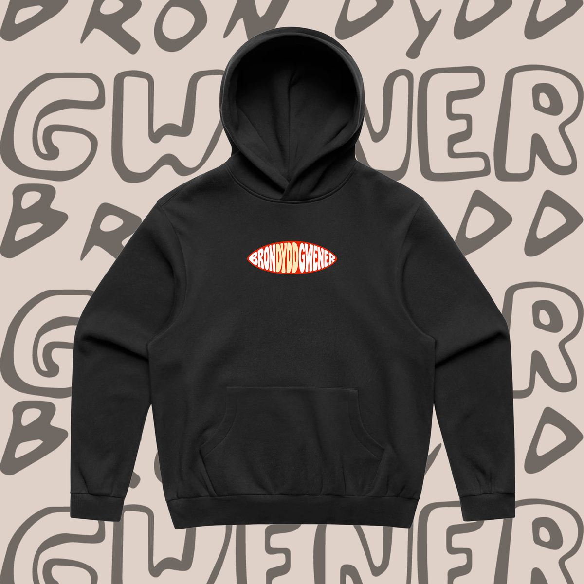 BDG Boxy Oval Embroidered Hood