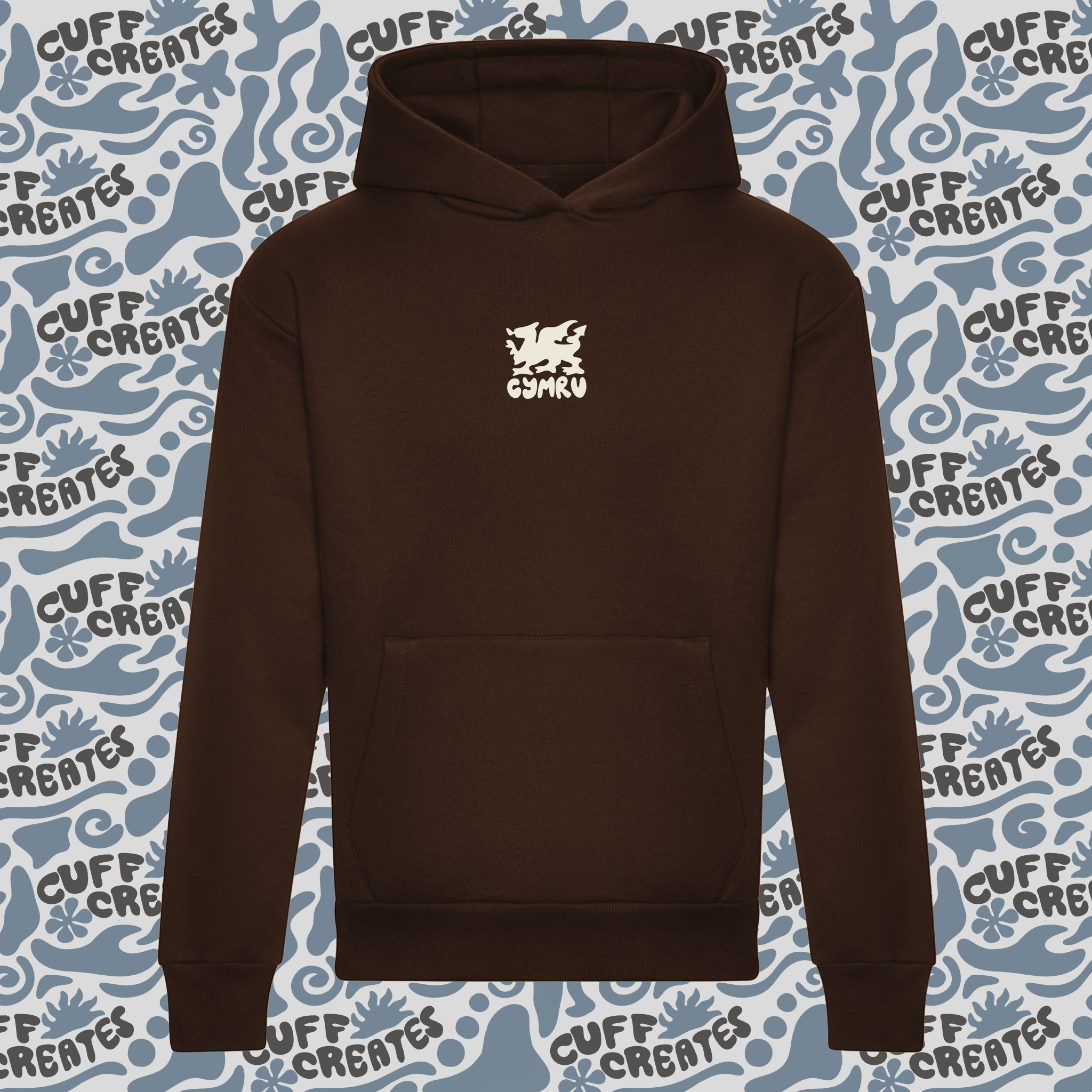 Cuff Creates Brown Cymru Hoodie