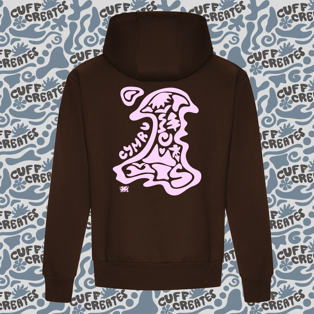 Cuff Creates Brown Cymru Hoodie