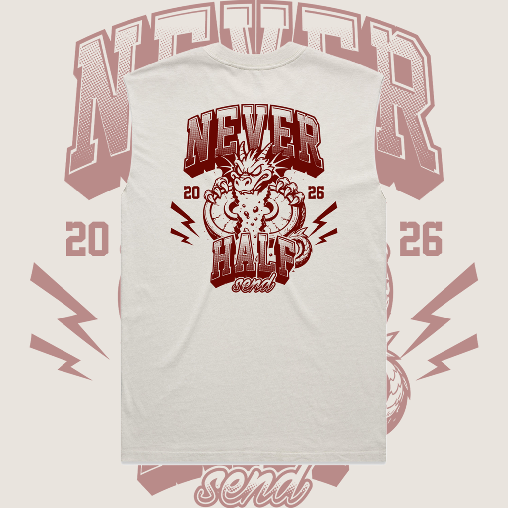 Full Send South Wales Never Half Send Cut Off Vest