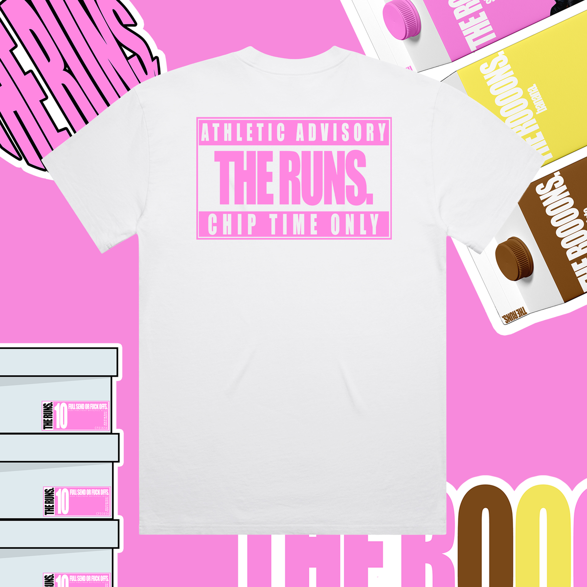 The Runs Chip Time Tee