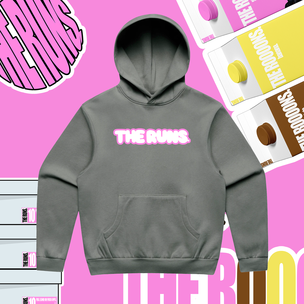 The Runs Embroidered Hoodie